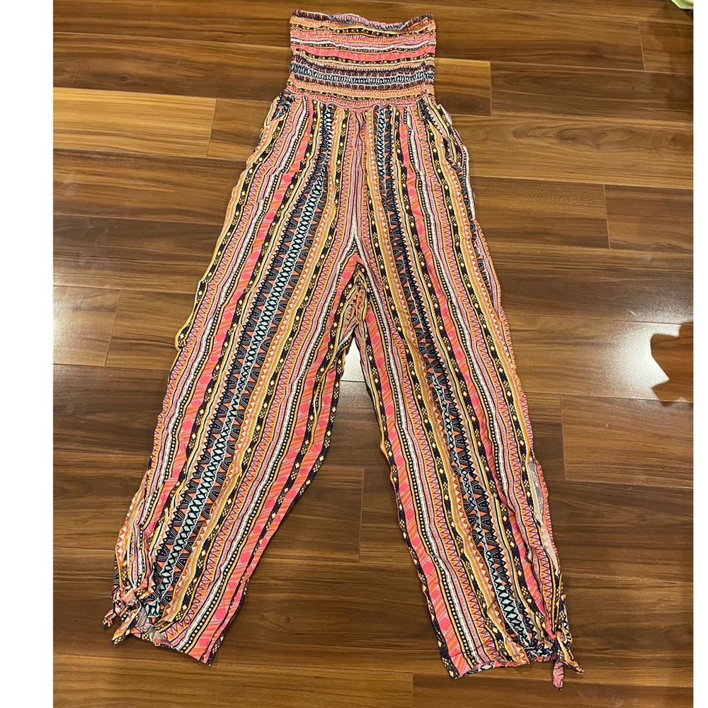 strapless jumpsuit